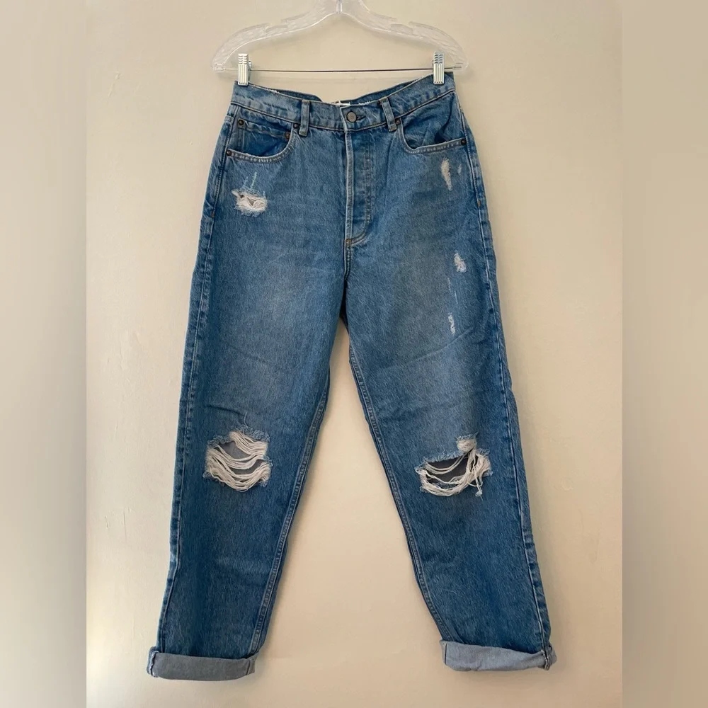NWT! BOYISH The Toby Denim Jeans in Unfaithfully Yours Tapered Distressed Sz 28